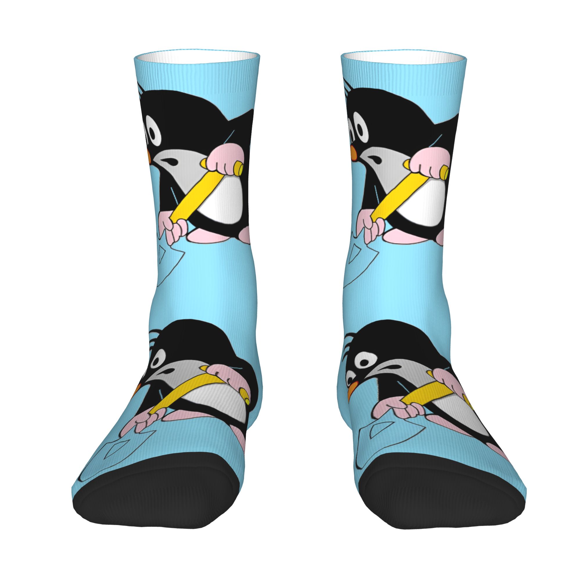 Dress Sock Men - Custom Funny Cartoon Krtek Dress Socks