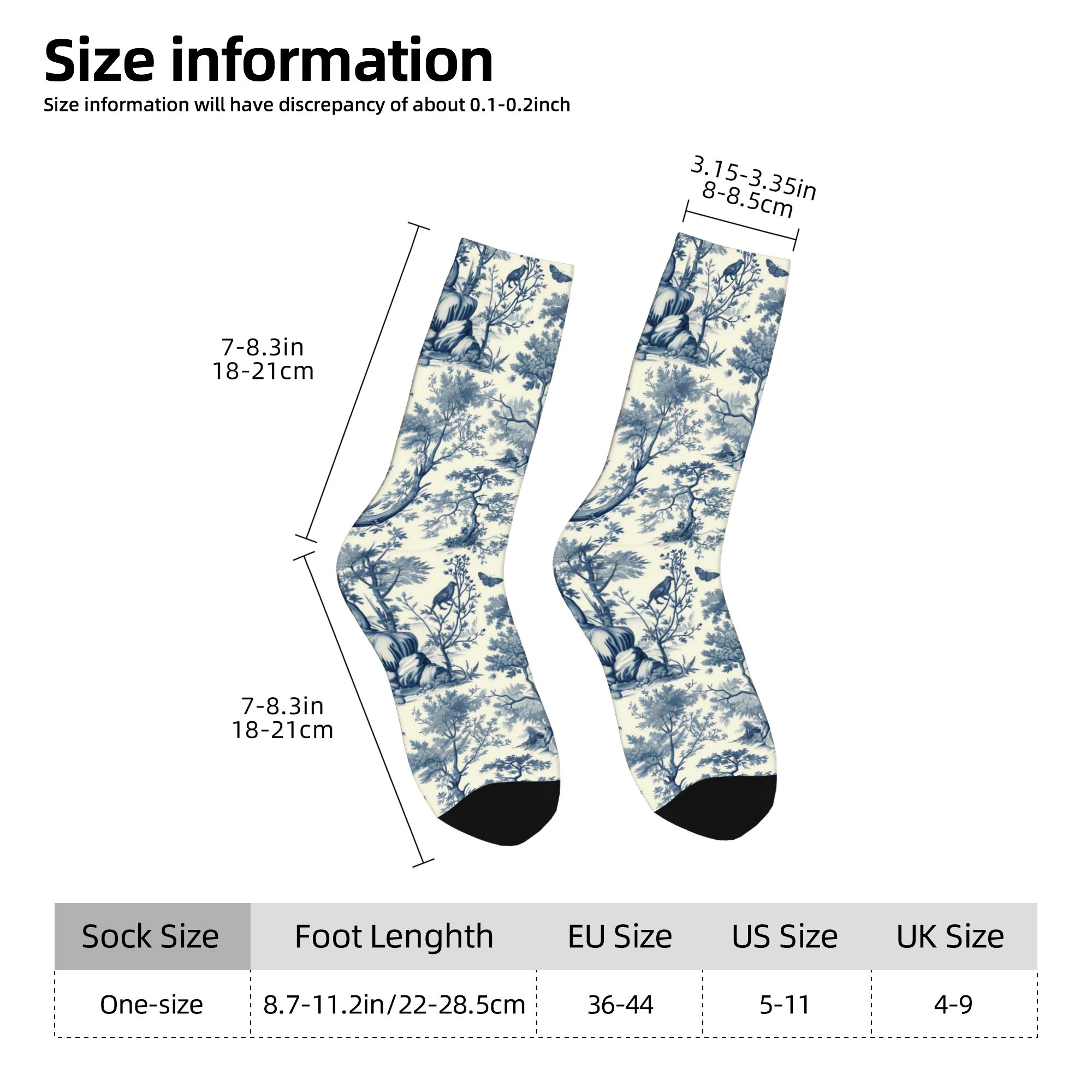 Custom Toile De Jouy  Blue Ink - đánh giá và giá Dress Sock Men