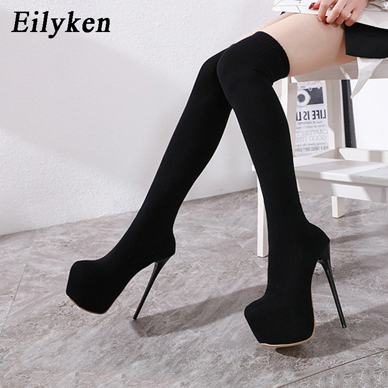 Eilyken 17CM Đế Gót Giày Người - đánh giá và giá Knee High Sock Women