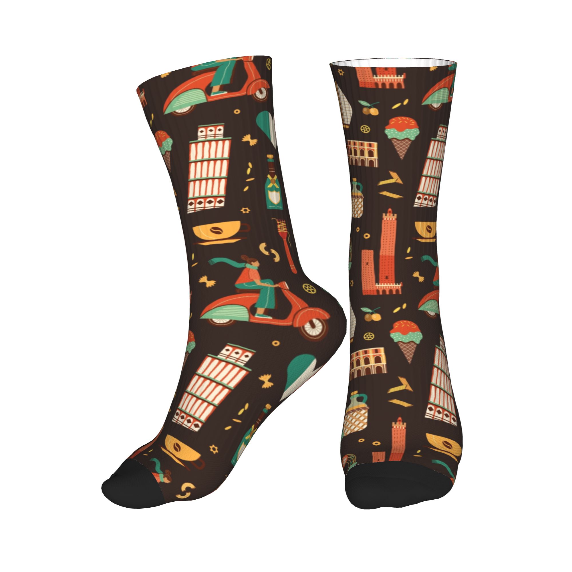 Italy Travel Italian Food Land - đánh giá và giá Dress Sock Men