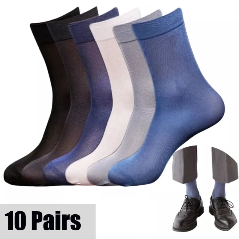 10pairs New Breathable Men Ice - đánh giá và giá Silk Sock Bamboo