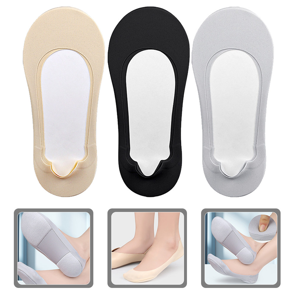 3Pairs Low Cut Invisible Socks - đánh giá và giá Invisibility Sock Loafer