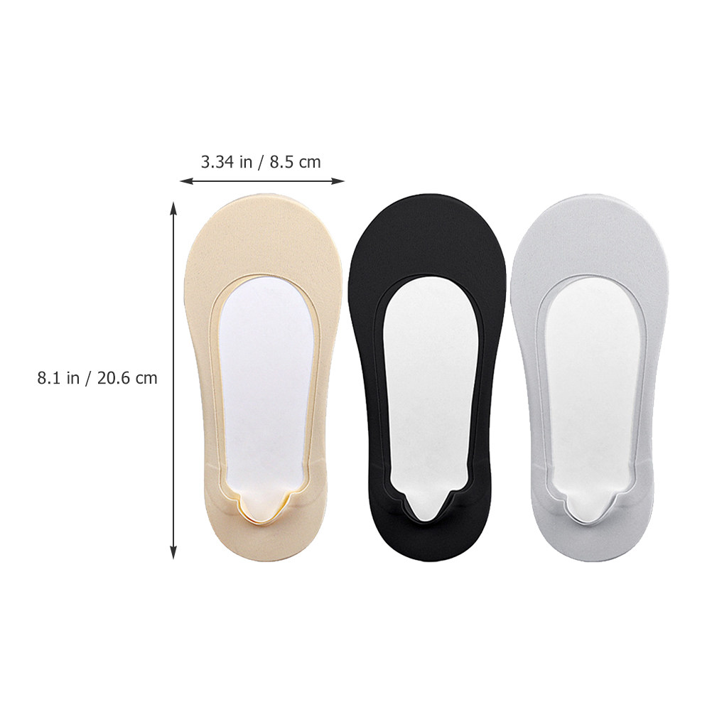 3Pairs Low Cut Invisible Socks - đánh giá và giá Invisibility Sock Loafer