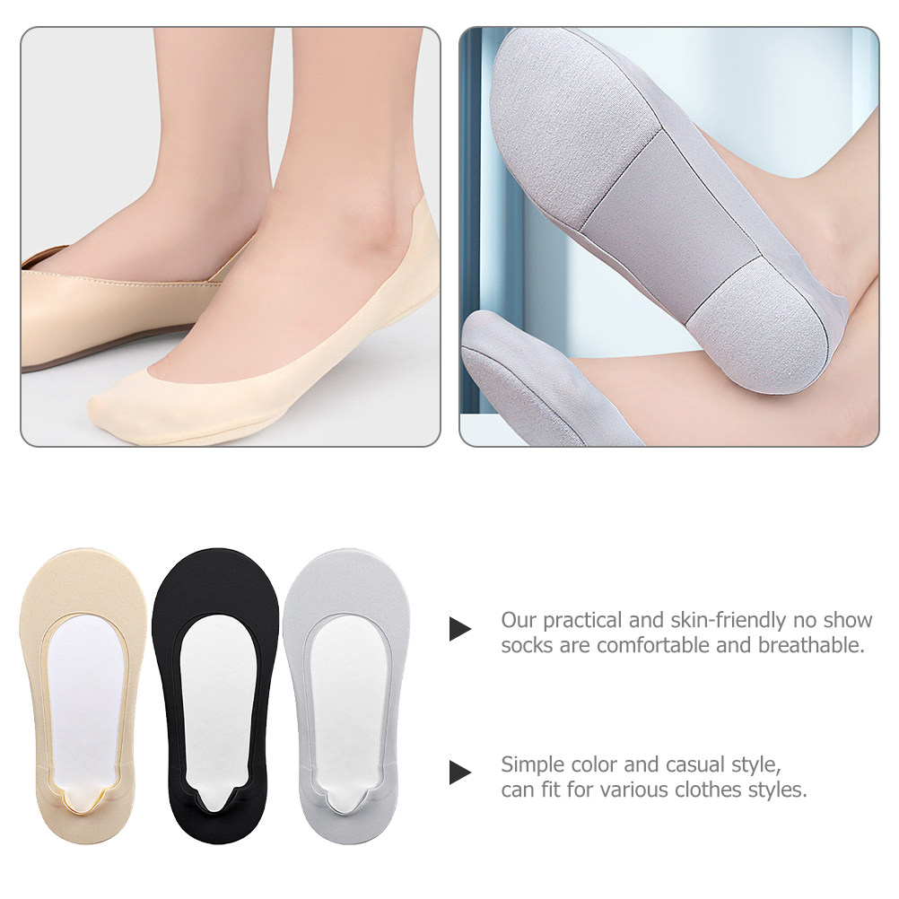 3Pairs Low Cut Invisible Socks - đánh giá và giá Invisibility Sock Loafer